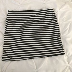B/W Striped Skirt